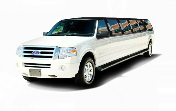 FORD EXPEDITION SUV LIMOUSINE (WHITE/BLACK)